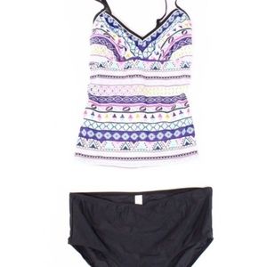 ENJOY THE SUN MULTI-COLOR TANKINI SIZE XXL
